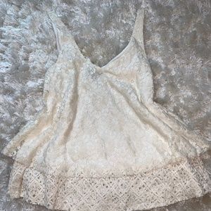 White lace top